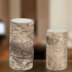 1 Wick Birch Candle Tall