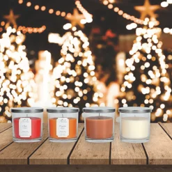 1 Wick Candle W/cover-fall Fragrances 10.5*10.2
