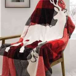 Wildlife Ribbed Fleece Throw