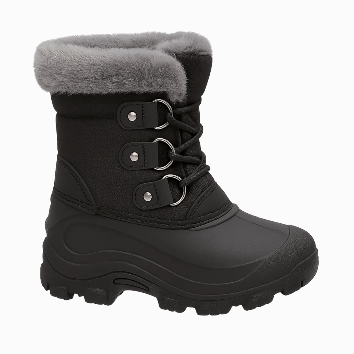 Winter Snow Boots with Faux Fur Lining