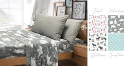 WINTER WONDERLAND Microfleece Sheet Set