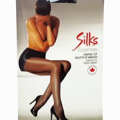 Women’s Control Top Sheer Pantyhose – Silky Finish & Shadow Toe