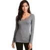 Women’s Long-Sleeve Scoop Neck Essential Top