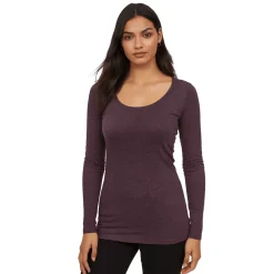 Women’s Long-Sleeve Scoop Neck Essential Top