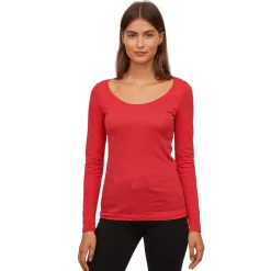 Women’s Long-Sleeve Scoop Neck Essential Top