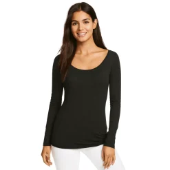 Women’s Long-Sleeve Scoop Neck Essential Top