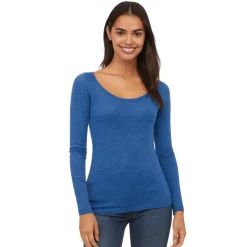 Women’s Long-Sleeve Scoop Neck Essential Top
