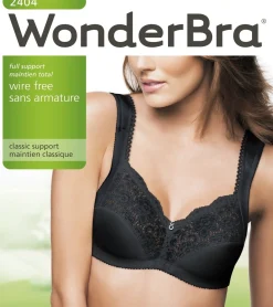 WonderBra- Wireless Full Support Bra Black - W2404