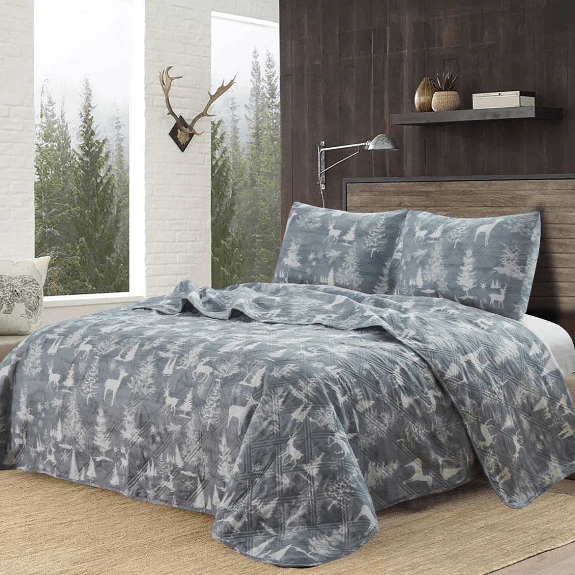 WOODLAND 3pcs Quilt Set