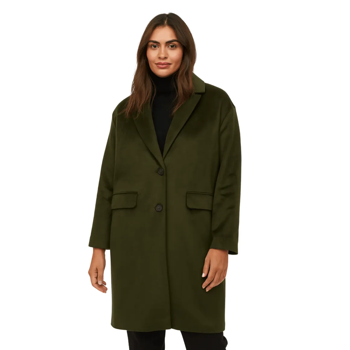 Wool-Blend Coat