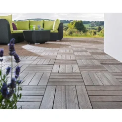 WPC Interlocking Deck Tiles