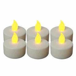 Xmas Flameless LED Tea Light Set | 6-Piece