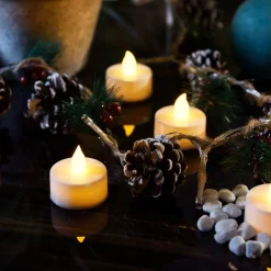Xmas Flameless LED Tea Light Set | 6-Piece