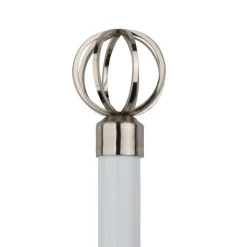 Yoder- Pole Set White and chrome