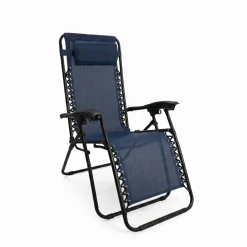 Zero Gravity Chair - Outdoor Folding and Reclining Lounger with headrest
